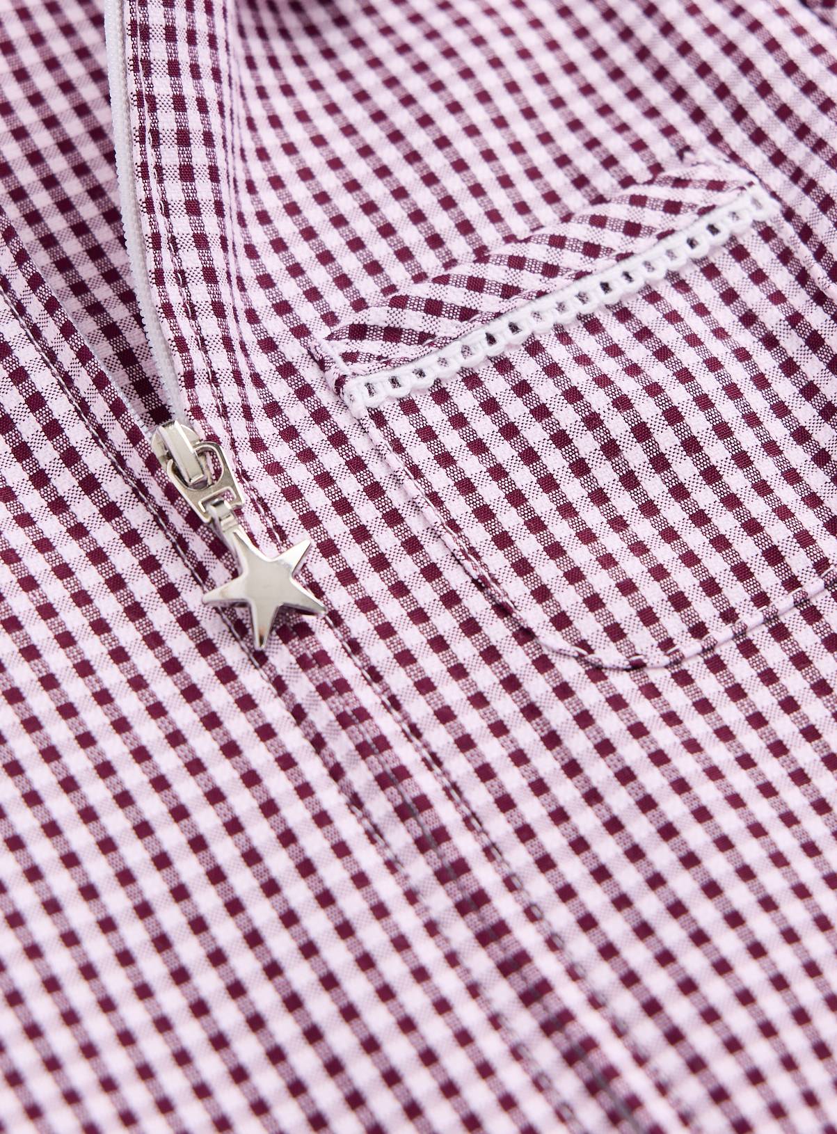 Purple Gingham Playsuits 2 Pack 4 years - Image 2
